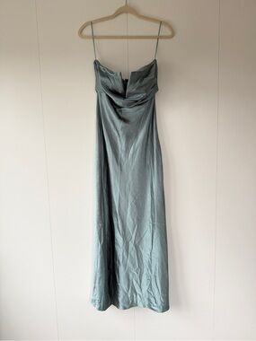 MARBLE Satin Cowl-Neck Maxi Dress